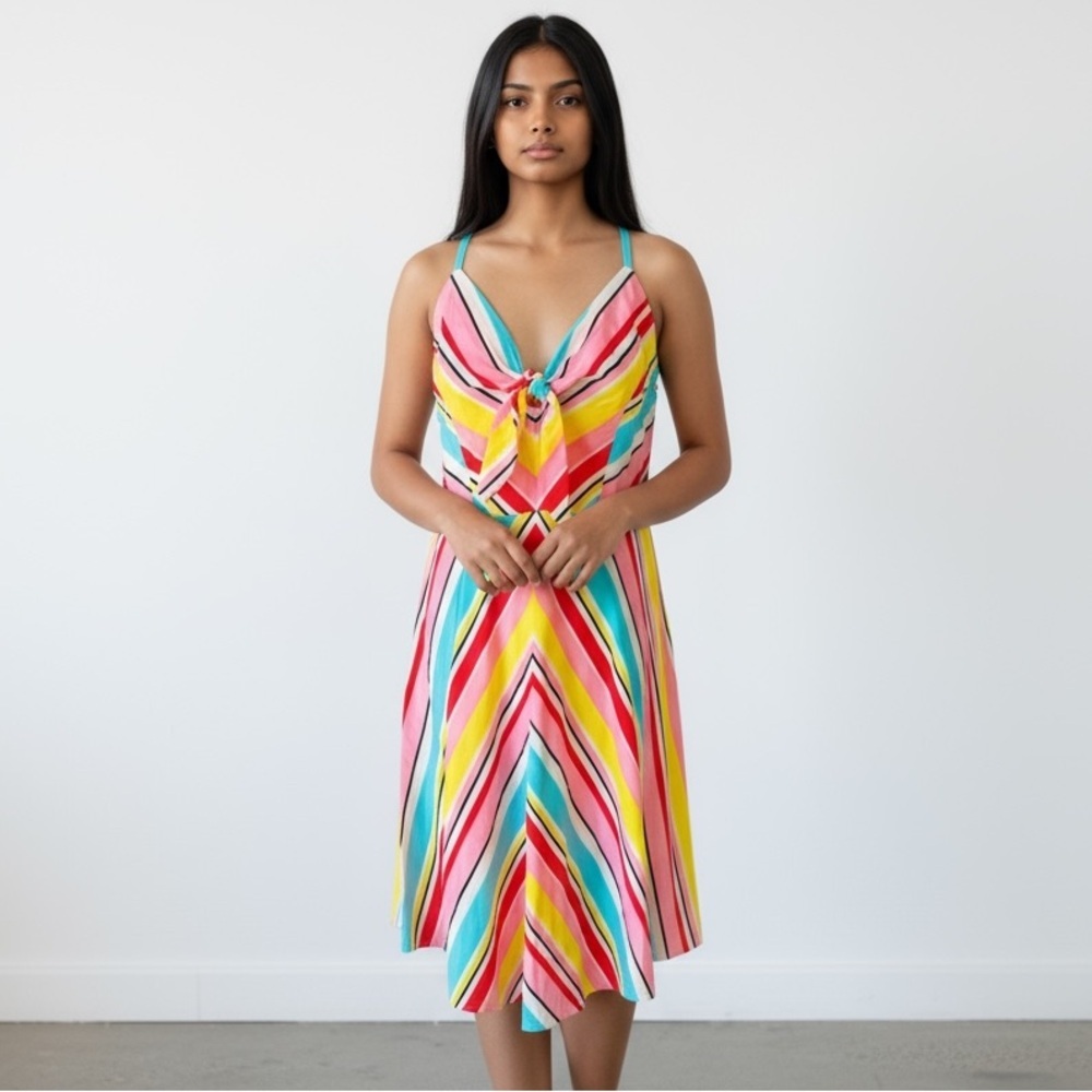 City Chic ladies sun dress NWT Lined 100% cotton size small. vibrant colors